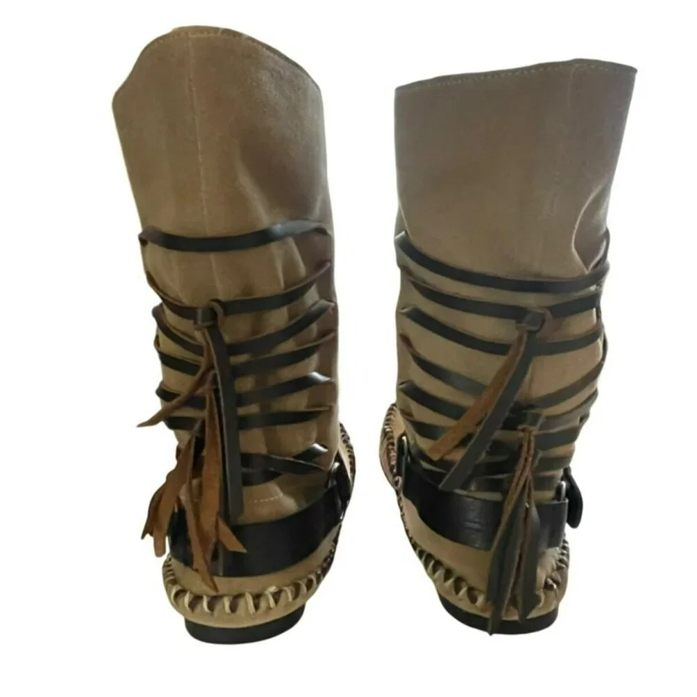 Free People Coronado Moccasin Boho Boots Sz 8 NEW - Picture 6 of 9